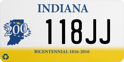 IN license plate 118JJ