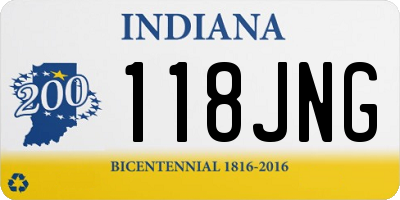 IN license plate 118JNG
