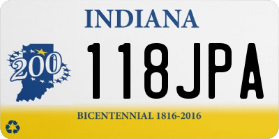 IN license plate 118JPA