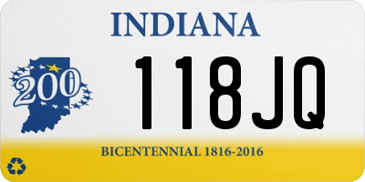 IN license plate 118JQ