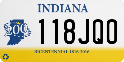IN license plate 118JQO