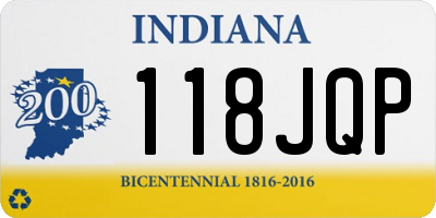 IN license plate 118JQP