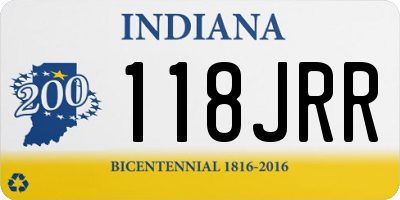 IN license plate 118JRR