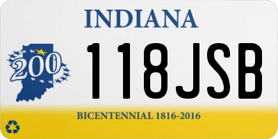 IN license plate 118JSB