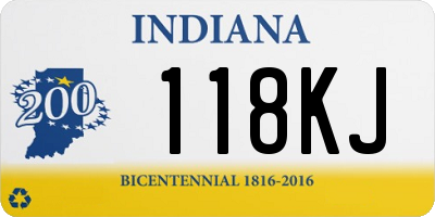 IN license plate 118KJ