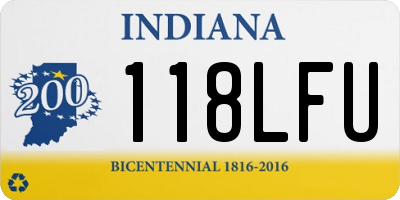 IN license plate 118LFU