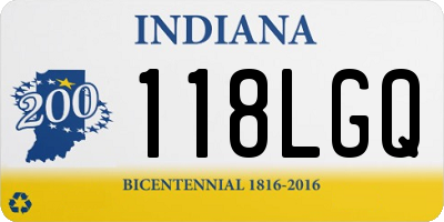 IN license plate 118LGQ