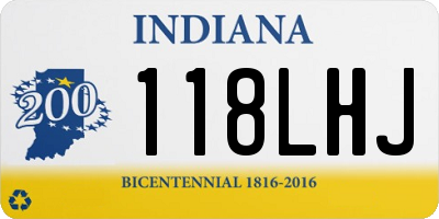 IN license plate 118LHJ