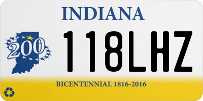 IN license plate 118LHZ