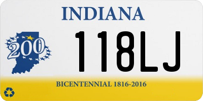 IN license plate 118LJ