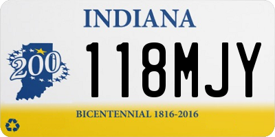 IN license plate 118MJY