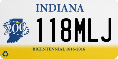 IN license plate 118MLJ
