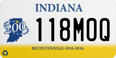 IN license plate 118MOQ