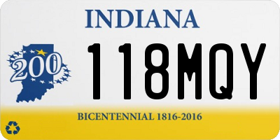 IN license plate 118MQY