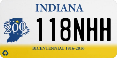 IN license plate 118NHH