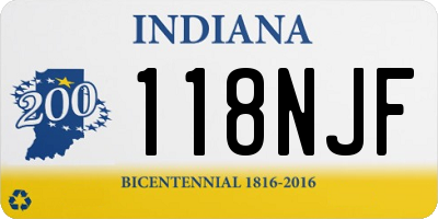 IN license plate 118NJF