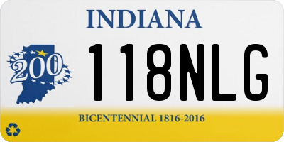 IN license plate 118NLG