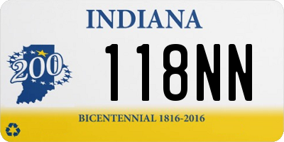 IN license plate 118NN