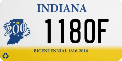 IN license plate 118OF