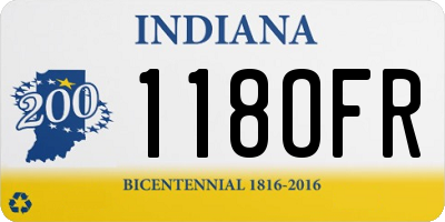 IN license plate 118OFR