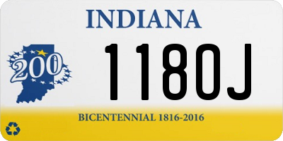 IN license plate 118OJ