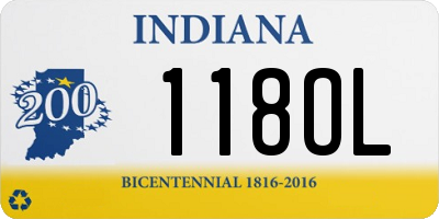 IN license plate 118OL