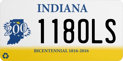 IN license plate 118OLS