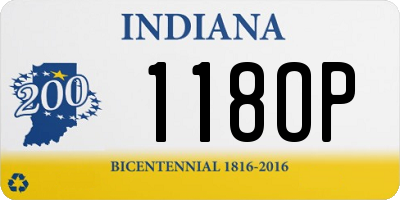 IN license plate 118OP