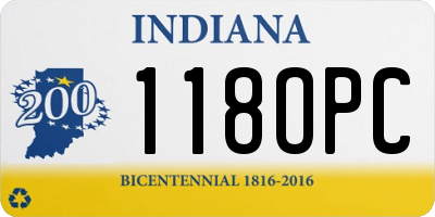 IN license plate 118OPC
