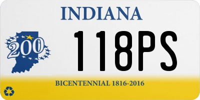 IN license plate 118PS