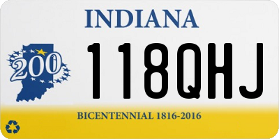 IN license plate 118QHJ