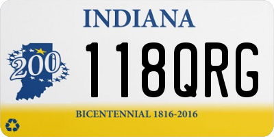 IN license plate 118QRG