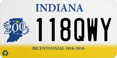 IN license plate 118QWY