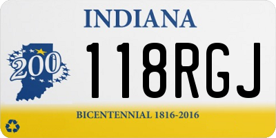 IN license plate 118RGJ