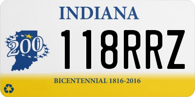 IN license plate 118RRZ