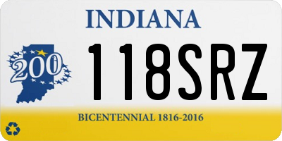 IN license plate 118SRZ