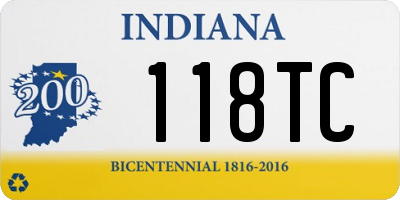 IN license plate 118TC