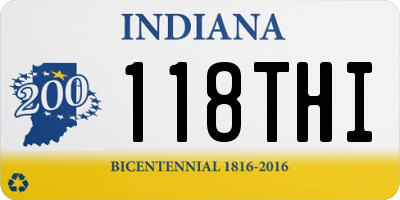 IN license plate 118THI