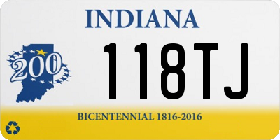 IN license plate 118TJ