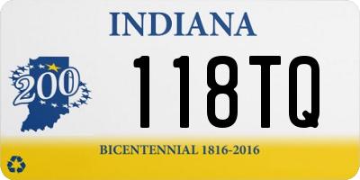 IN license plate 118TQ