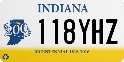 IN license plate 118YHZ
