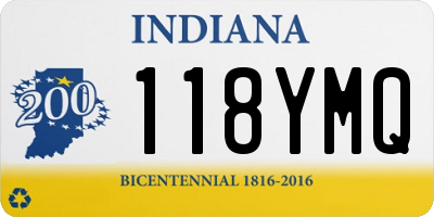 IN license plate 118YMQ