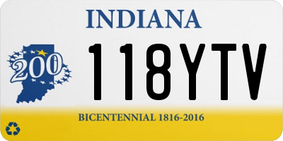 IN license plate 118YTV