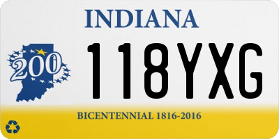IN license plate 118YXG