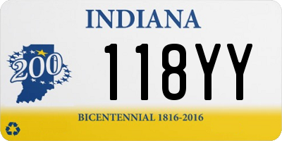 IN license plate 118YY