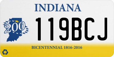 IN license plate 119BCJ