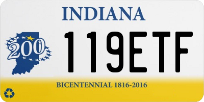 IN license plate 119ETF