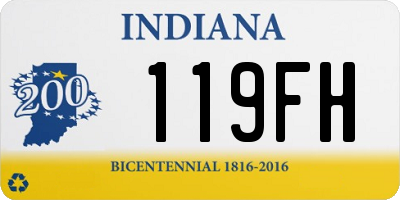 IN license plate 119FH