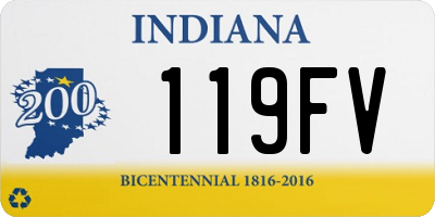 IN license plate 119FV