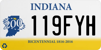 IN license plate 119FYH